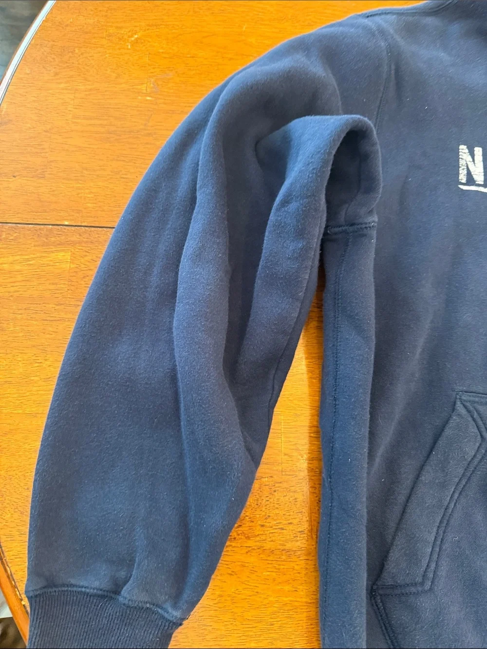 Nike Navy Blue 'Nike Football' Pullover Hoodie xl